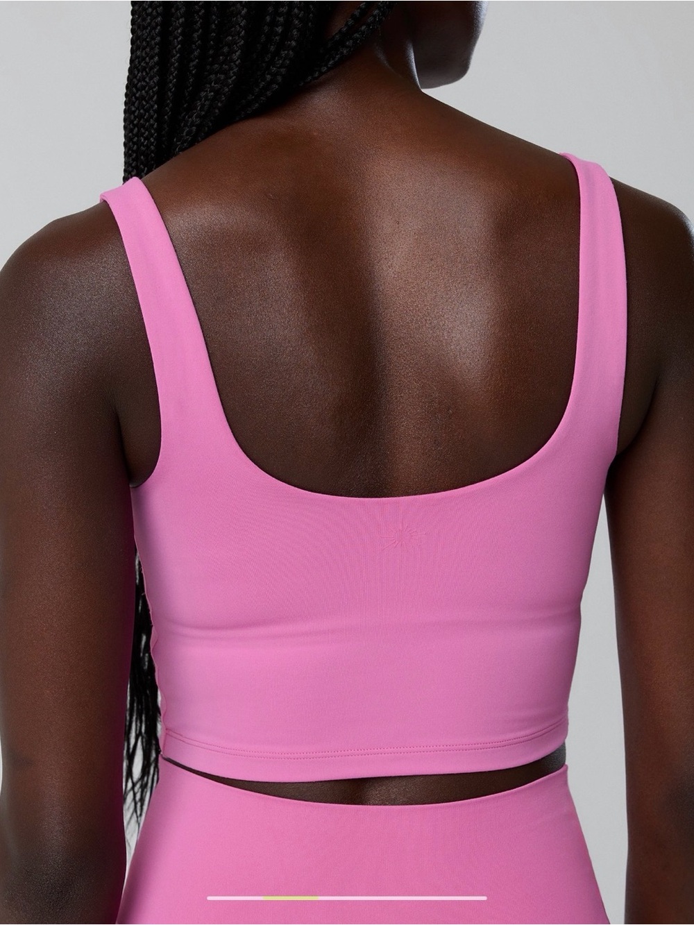 aerie Longline Sports Bra in Bright Pink - Picture 2 of 7